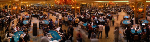 Crowded Gaming Floor of the Venetian Macau Casino
