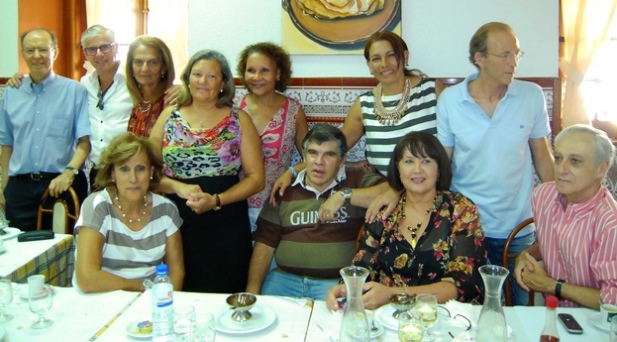 Almoço de confraternização com Kathleen Binda de férias em Portugal