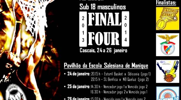 Basquetebol - Campeonato Distrital de sub-18 masculinos Final-Four disputa-se em Cascais 
