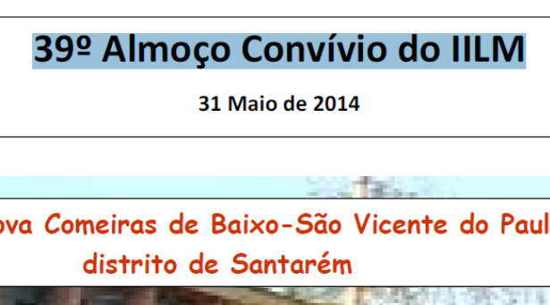 39º Almoço Convívio do IILM - 31 de Maio de 2014