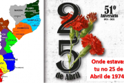 Onde estavas tu no 25 de Abril de 1974?