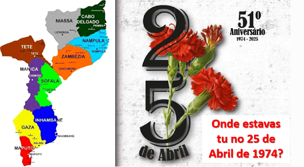 Onde estavas tu no 25 de Abril de 1974?