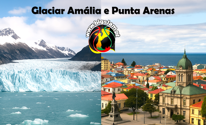 BigSlam no Sul da América (4) - Glaciar Amália e Punta Arenas junto ao Estreito de Magalhães