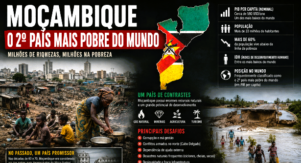 Moçambique o 2º país mais pobre do mundo... - 