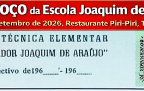 1º Almoço da Escola Joaquim de Araújo - 26 Setembro de 2026